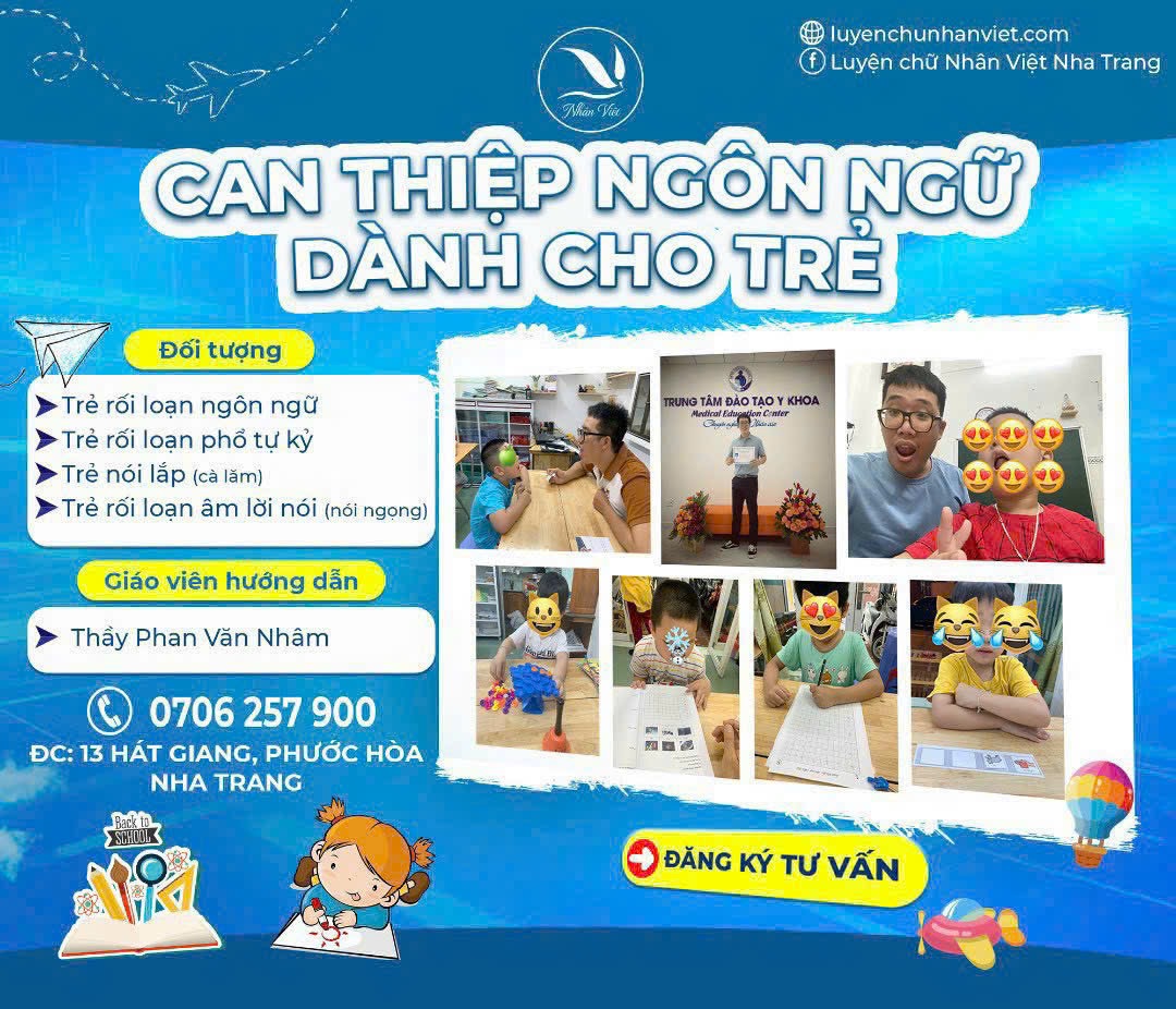 CAN THIỆP NGÔN NGỮ CHO BÉ