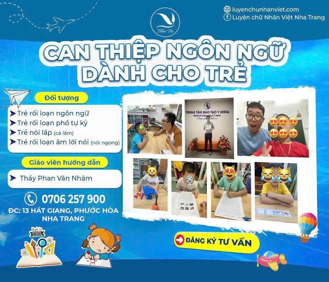 TUYỂN SINH LỚP CAN THIỆP NGÔN NGỮ CHO TRẺ