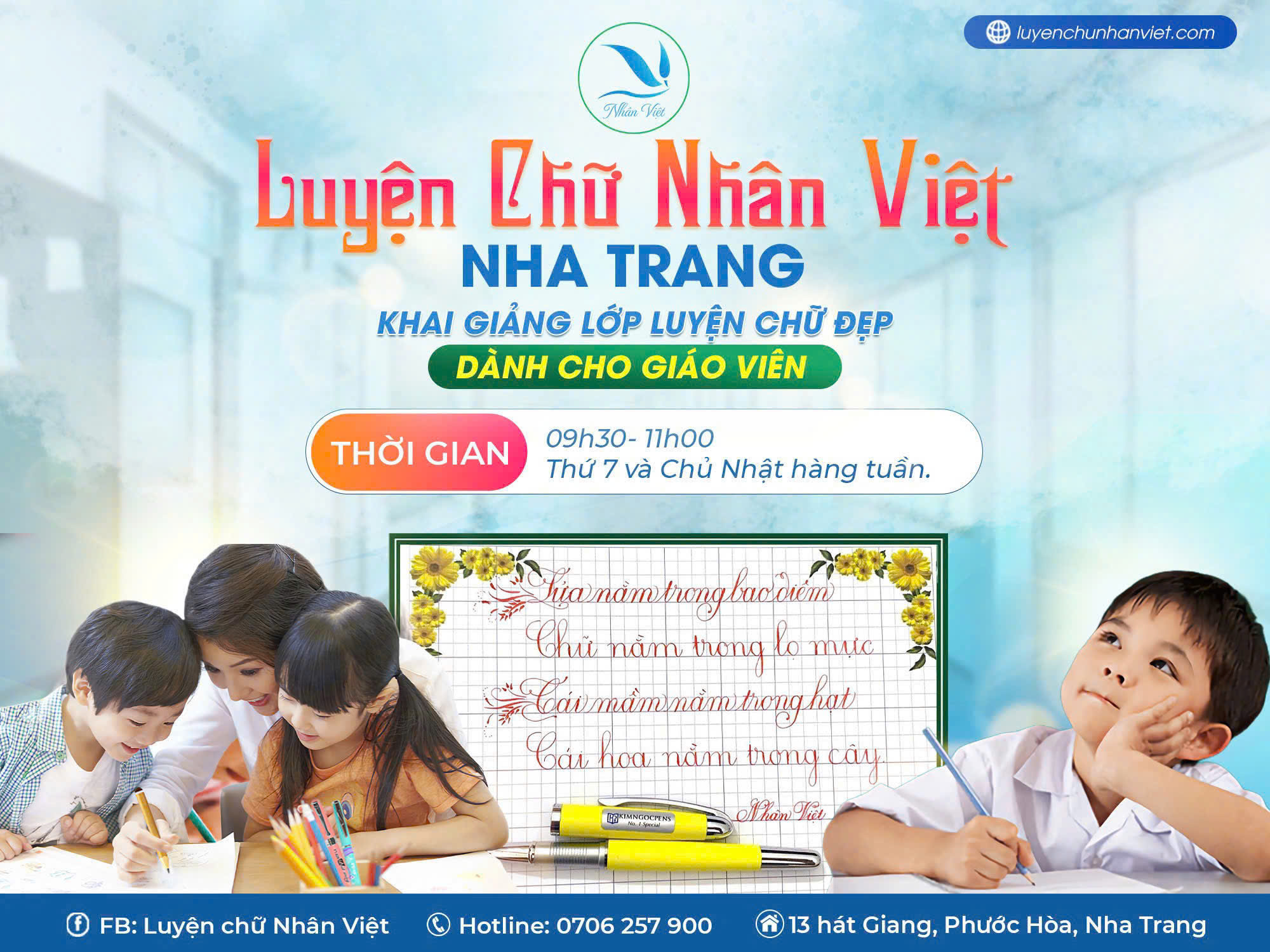 LỚP LUYỆN CHỮ ĐẸP CHO GIÁO VIÊN TẠI NHA TRANG